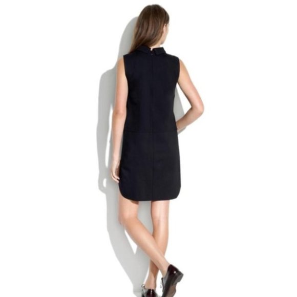 Madewell Black Shirttail Shift Dress - Picture 3 of 9